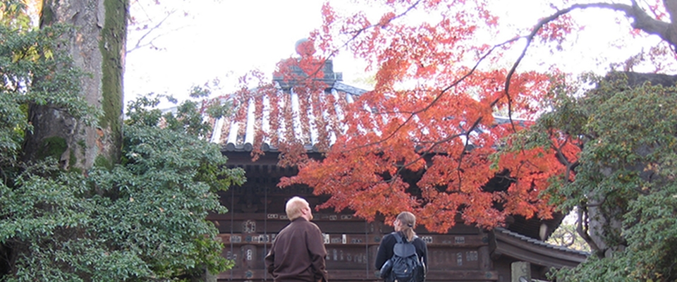 Michael Glenn and Peter Crocoll enjoy fall in Japan