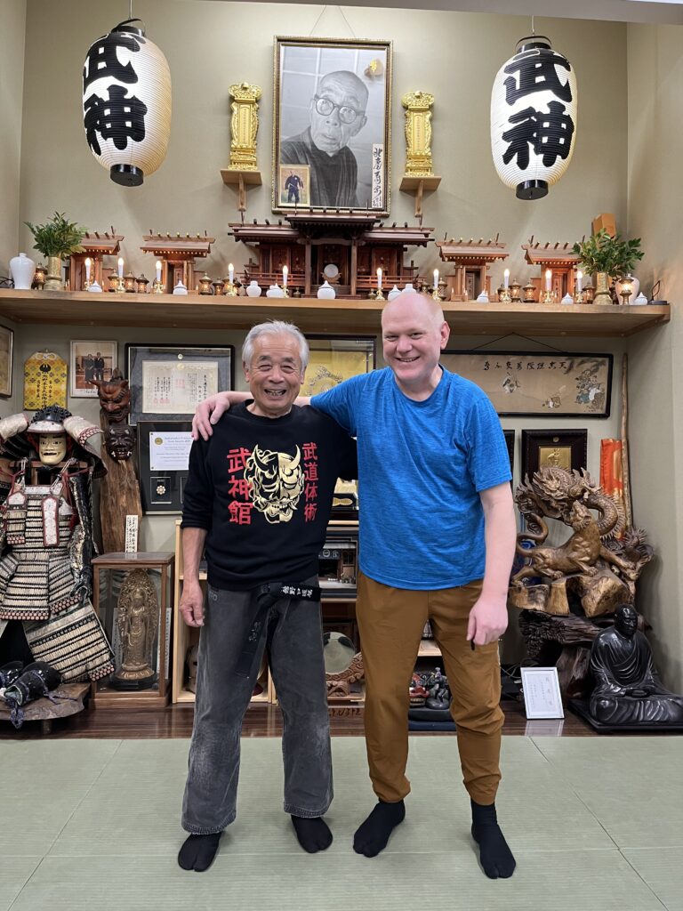 Michael and Noguchi Sensei Honbu Dojo 2023