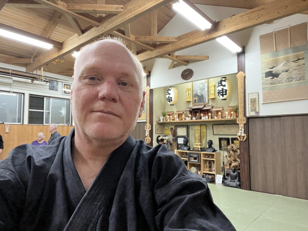 Michael in the Bujinkan Honbu Dojo Japan Report